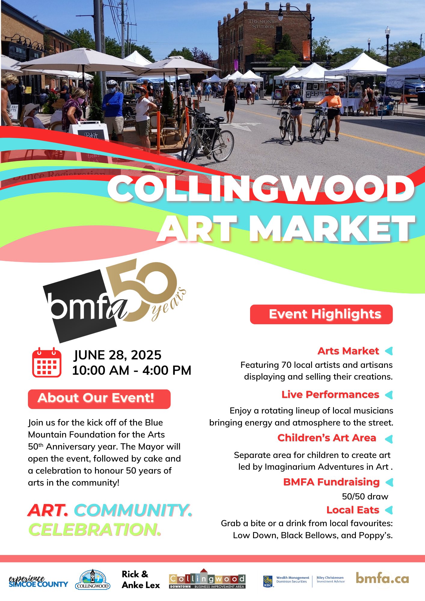 Collingwood Art Market Poster V6